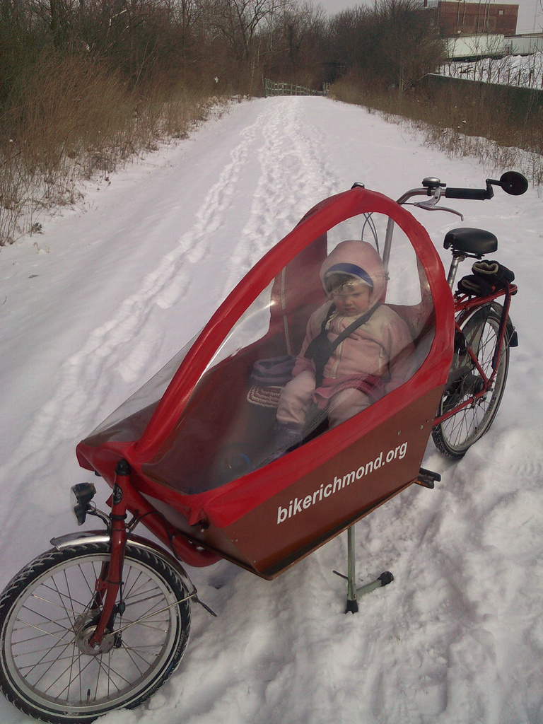 Winter store cargo bike