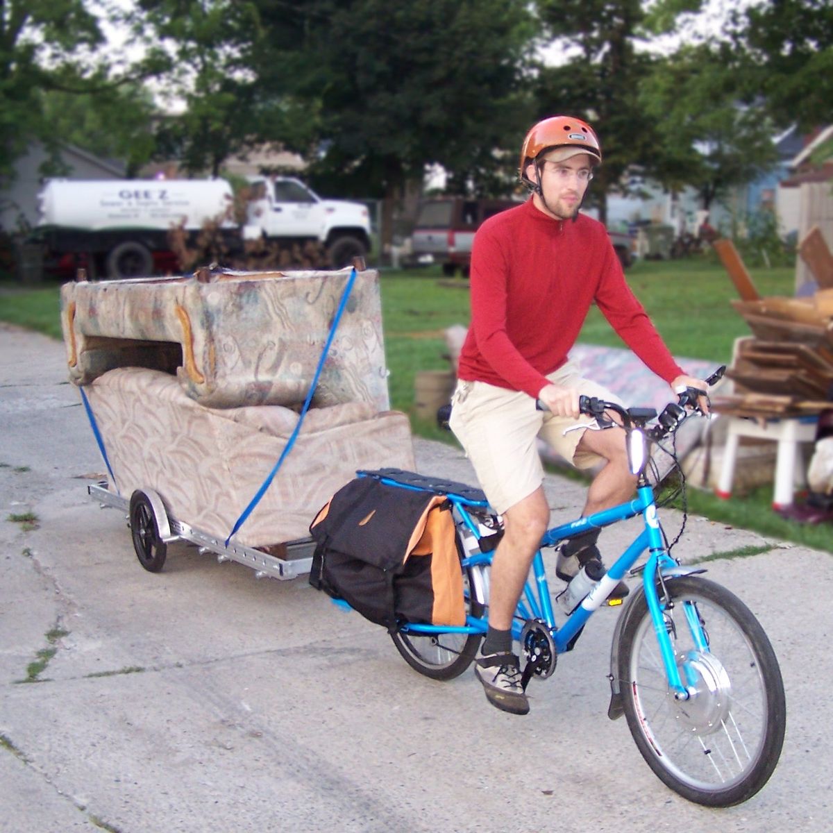 Bicycle hauling deals trailer