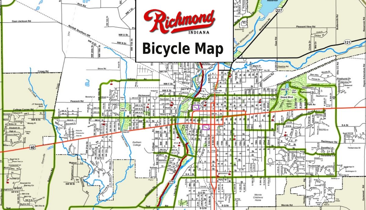 A guide to DIY bike route maps:  How the Richmond, Indiana bike route was made